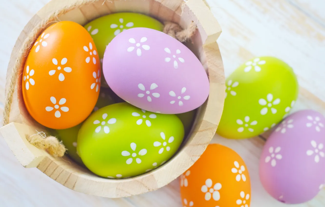 Photo wallpaper eggs, Easter, Easter eggs