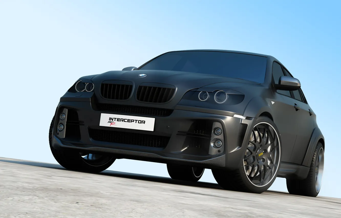 Photo wallpaper BMW, black, design, Interceptor metR
