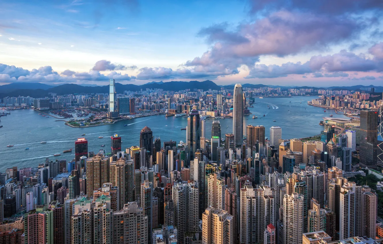 Photo wallpaper the city, Hong Kong, Central and Western District