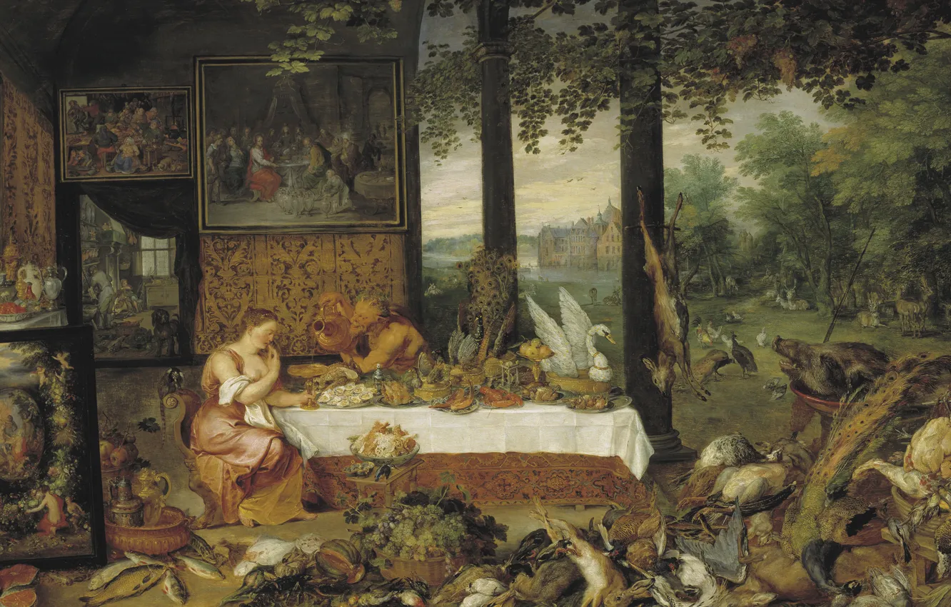 Photo wallpaper picture, artist, giovis, Jan Brueghel I, Peter Paul Rubens