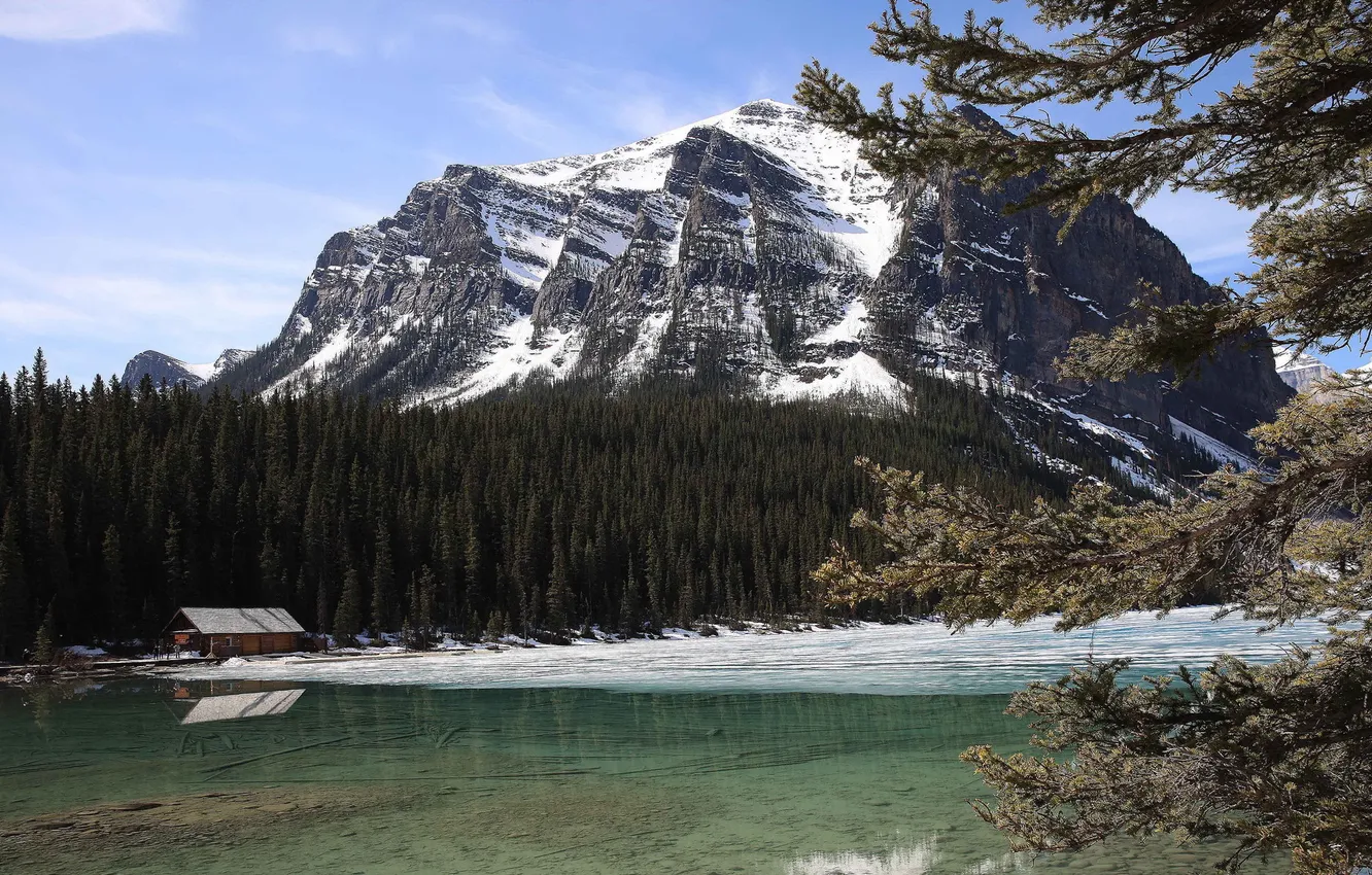 Photo wallpaper Alberta, Lake Louise, Canada, Banff National Park, Columbia Britanica
