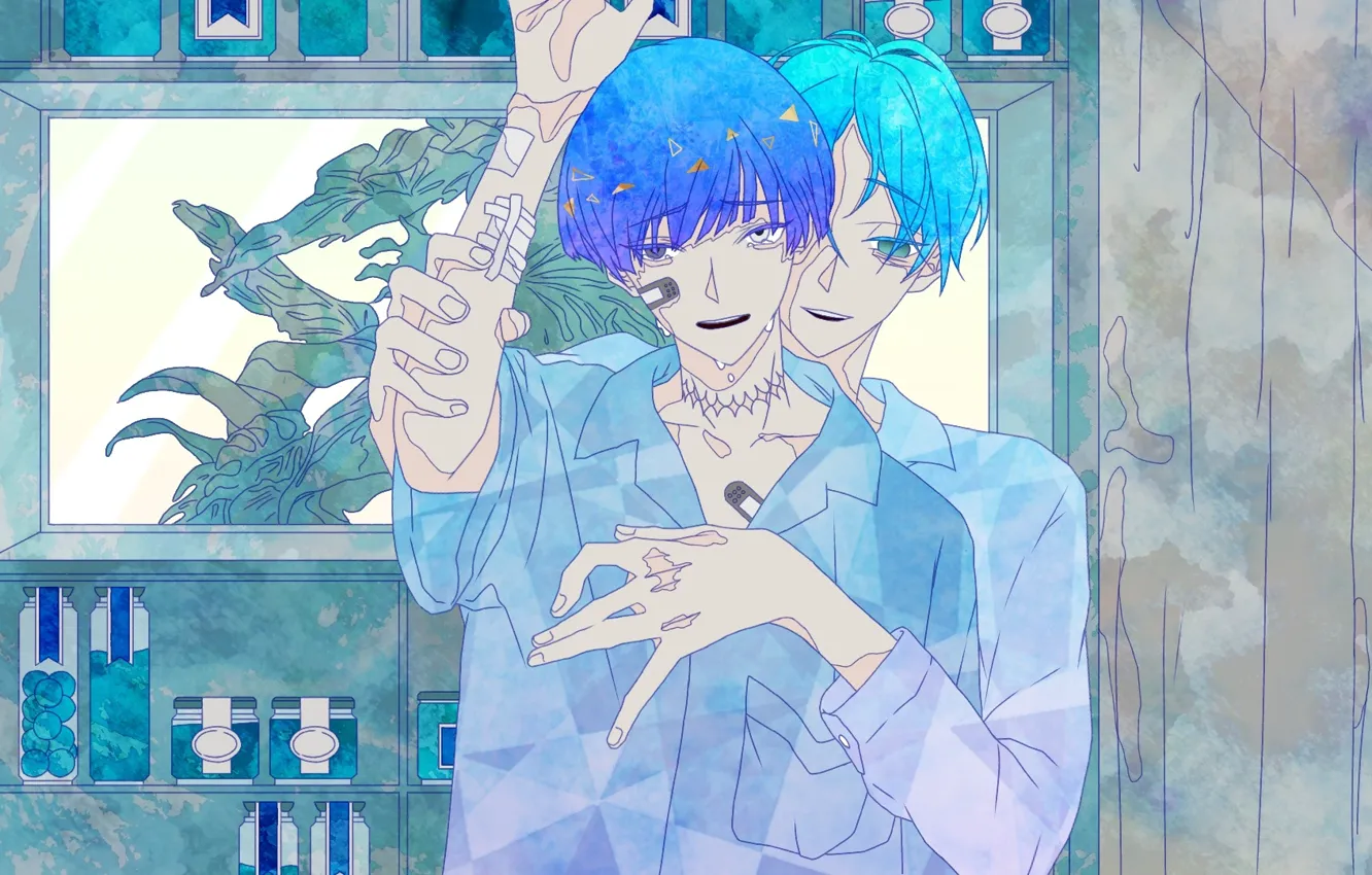 Photo wallpaper wallpaper, fanart, Pixiv, Fanart From Pixiv, Houseki no kuni, Pixiv Id 23969749, Phosphophyllite (Houseki no …