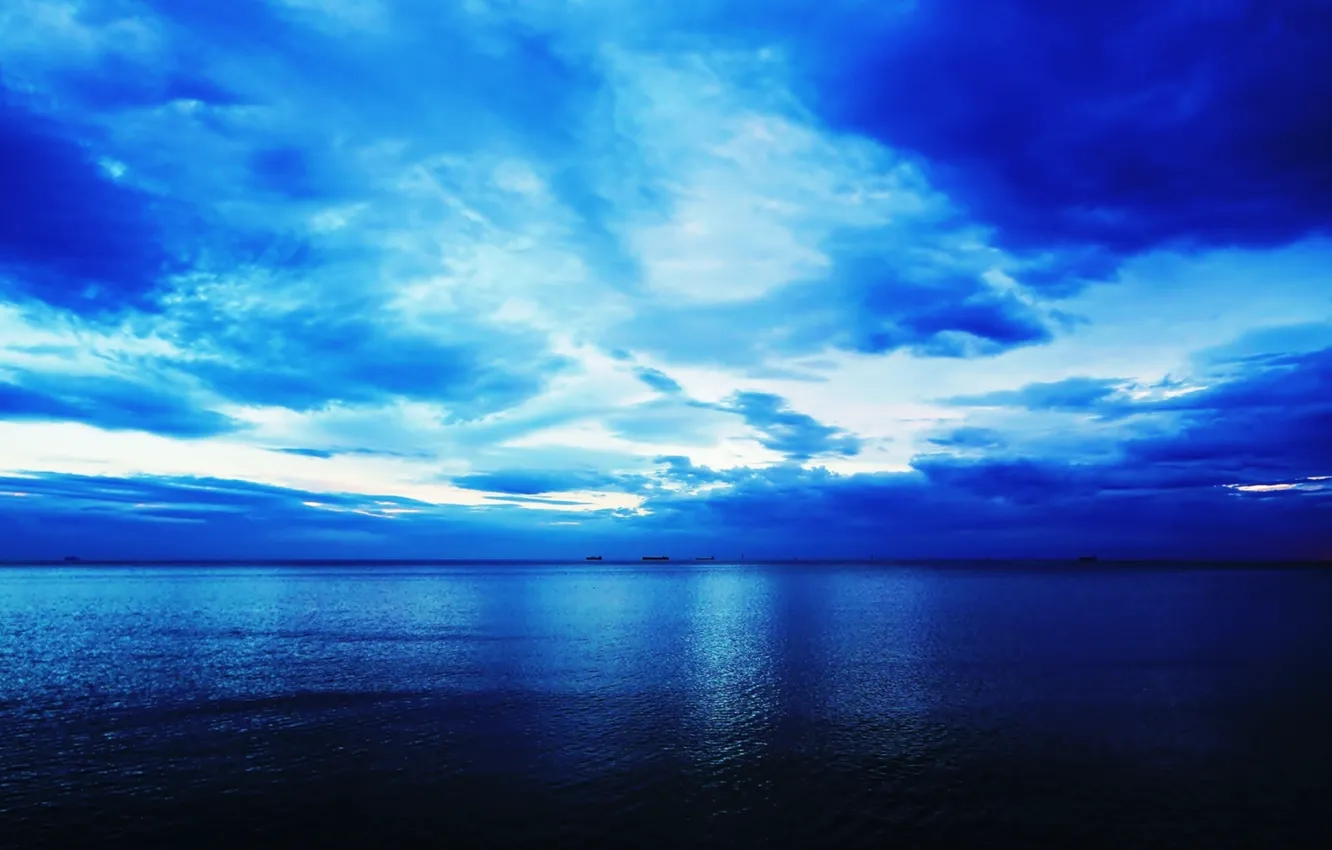 Photo wallpaper sky, sea, water, lake