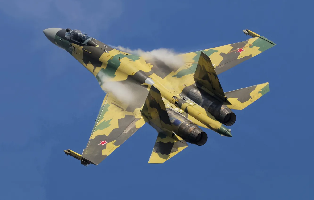 Photo wallpaper fighter, Dry, Su-35BM, '901'