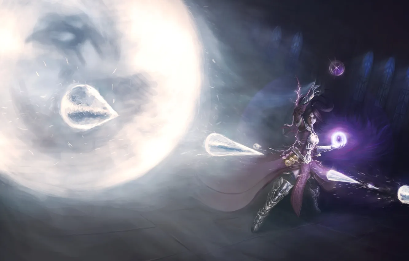 Photo wallpaper ice, girl, magic, art, Diablo III, Reaper of Souls, Power of the Storm, Anmariel