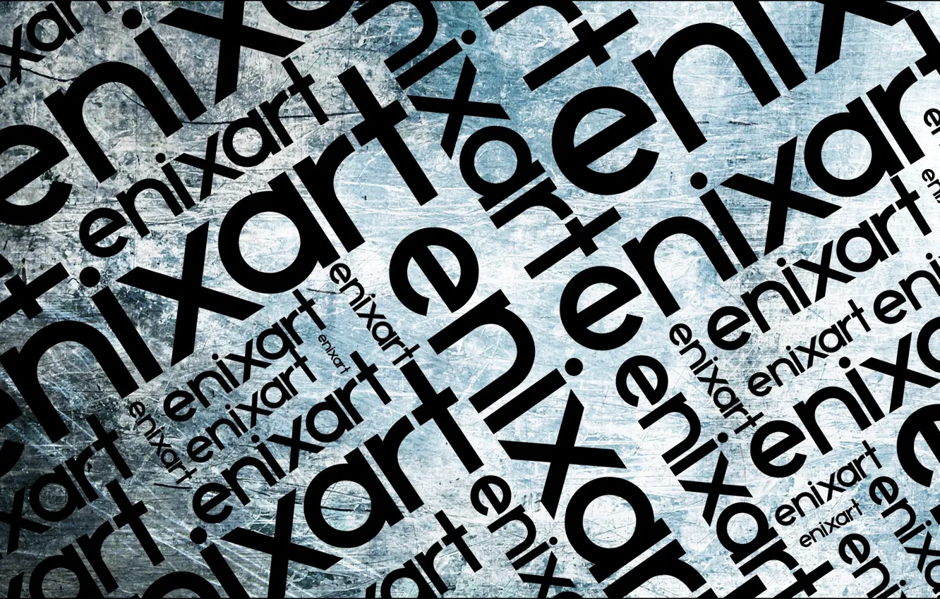 Photo wallpaper style, the inscription, enixart