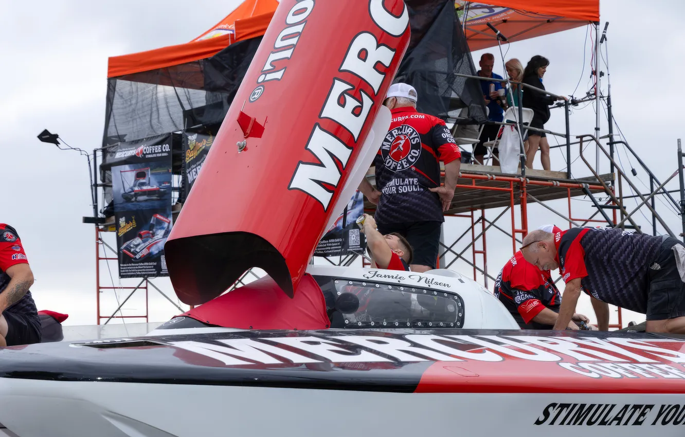 Photo wallpaper race, boat, speed