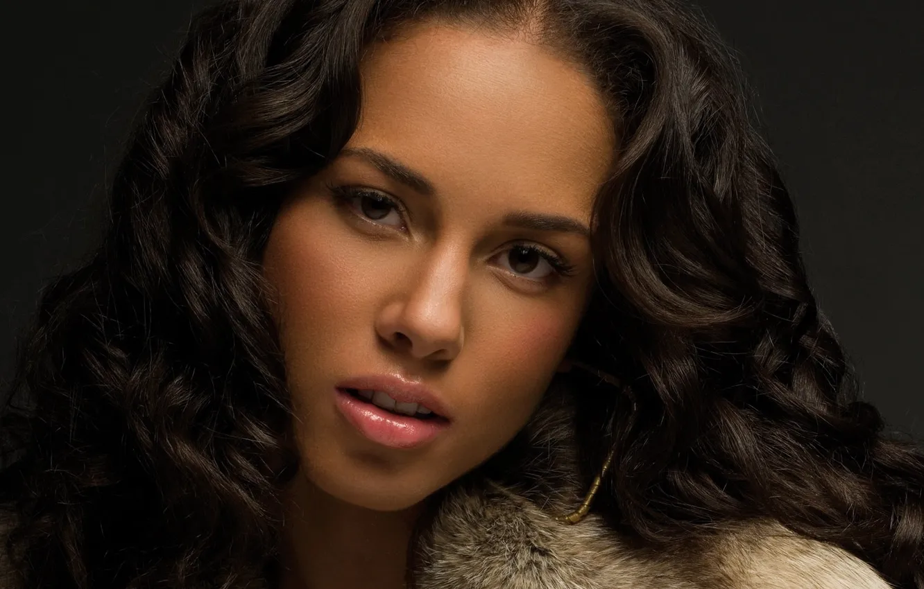 Photo wallpaper girl, portrait, singer, Alicia Keys, Alicia keys