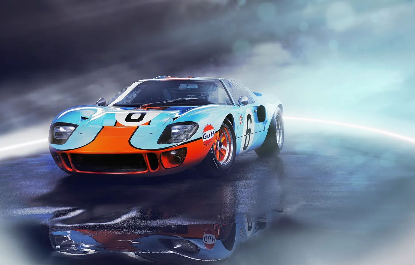 Photo wallpaper Ford, front, GT40