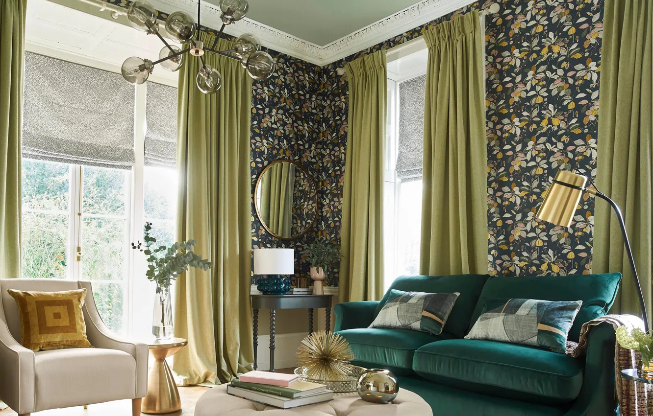 Photo wallpaper design, style, room, interior, living room, by John Lewis & Partners, Light Home