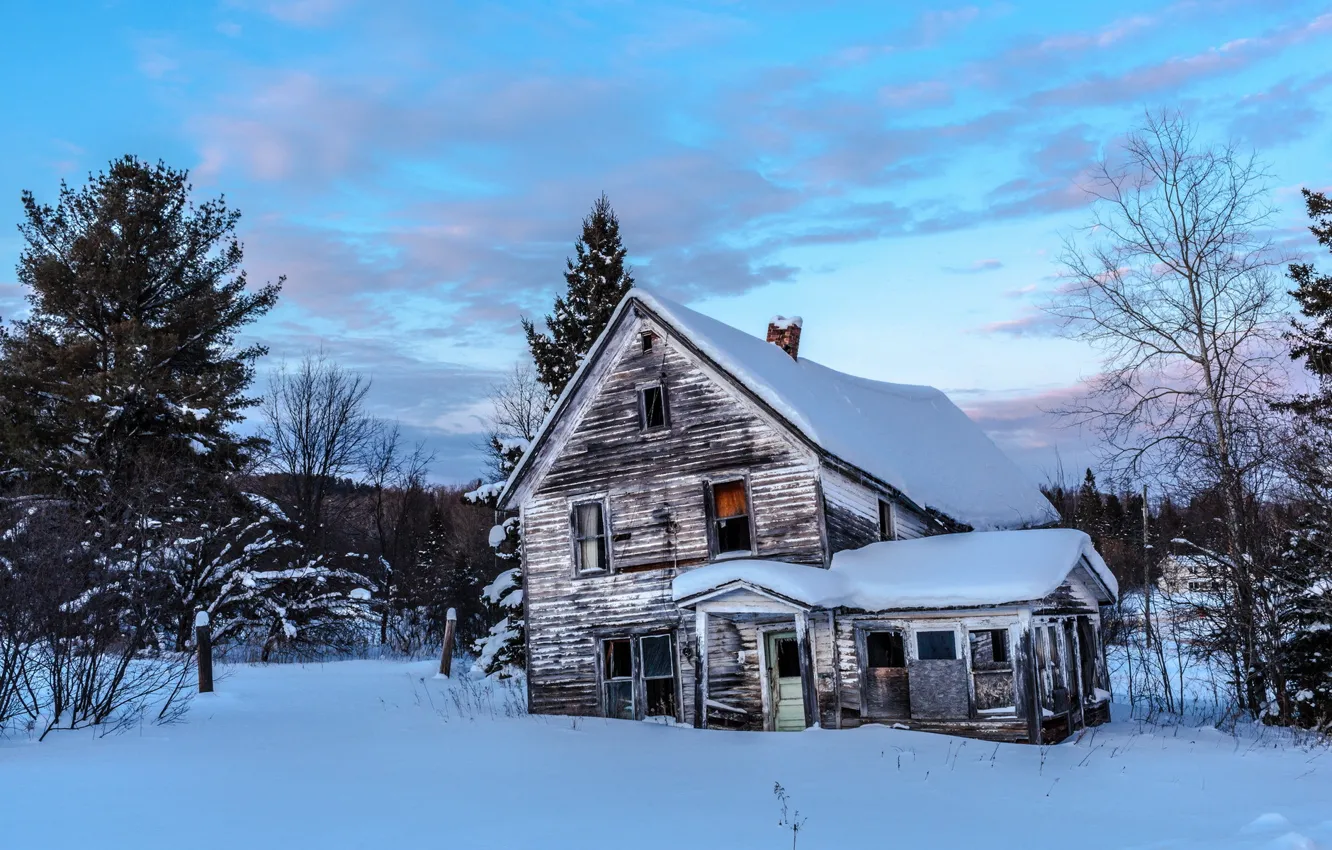 Photo wallpaper Baraga County, The Finnish village, Finnish village