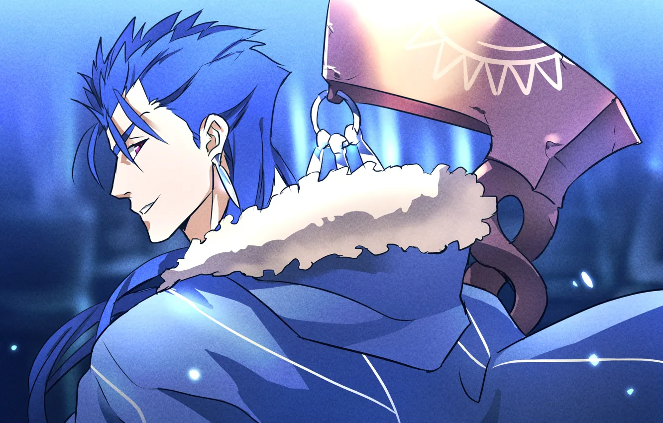 Photo wallpaper look, guy, Lancer, Fate stay night, Fate / Stay Night