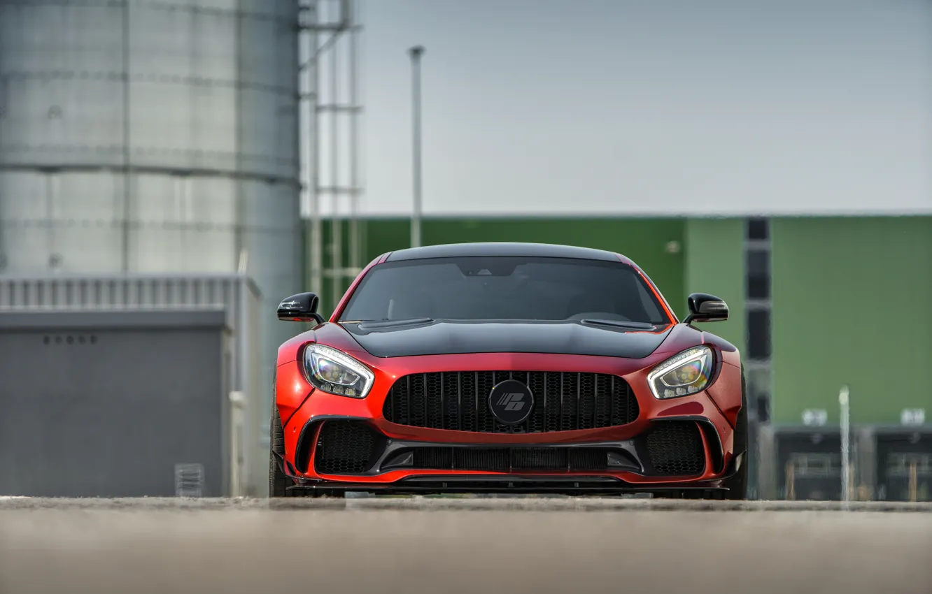 Photo wallpaper Mercedes-Benz, front view, AMG, 2018, Prior Design, GT S, PD700GTR
