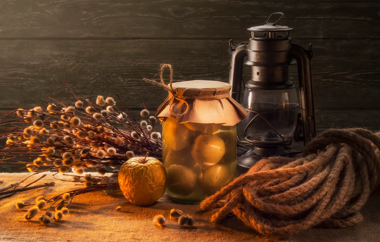 Photo wallpaper light, flowers, background, apples, Board, food, rope, rope