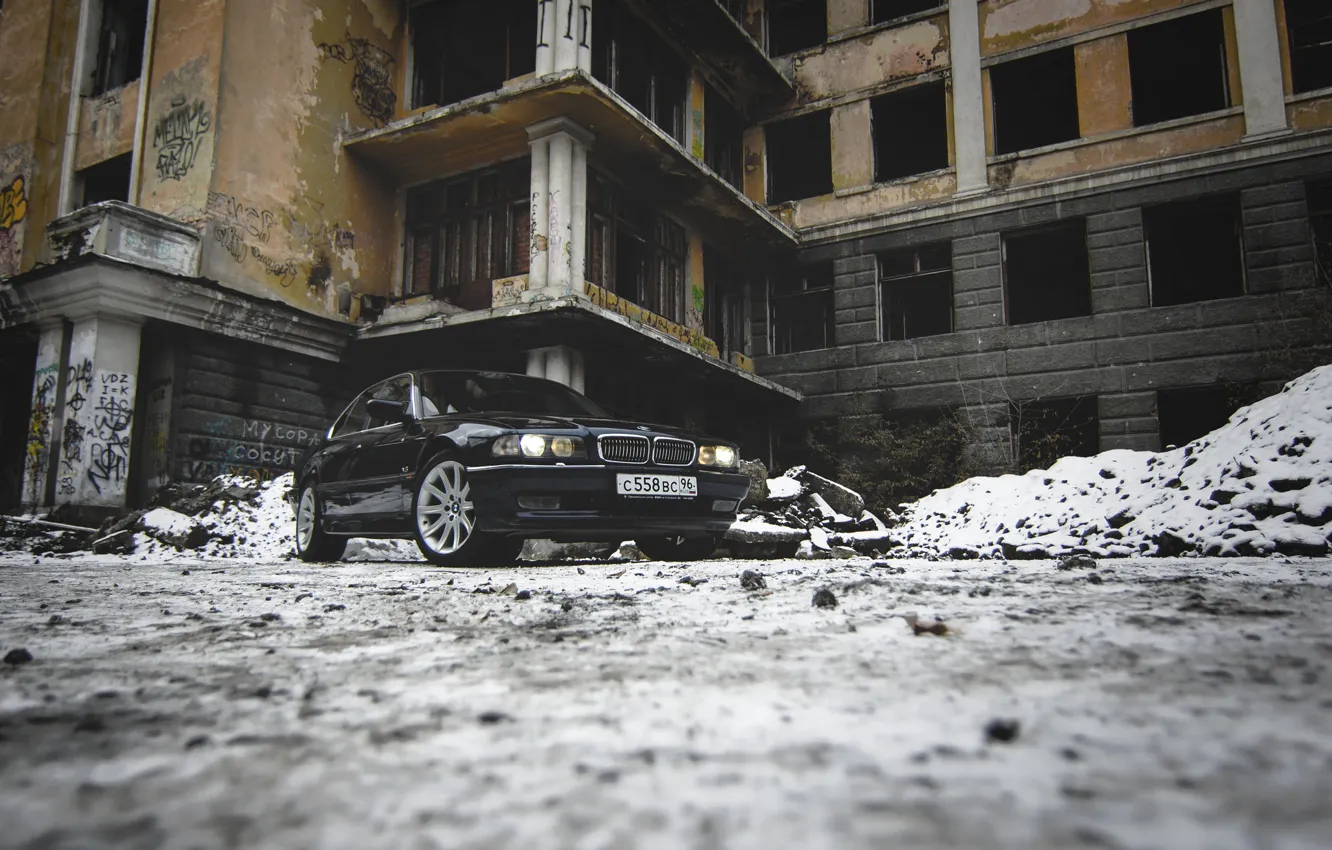 Photo wallpaper car, bmw, BMW, e38, 7 series, E38