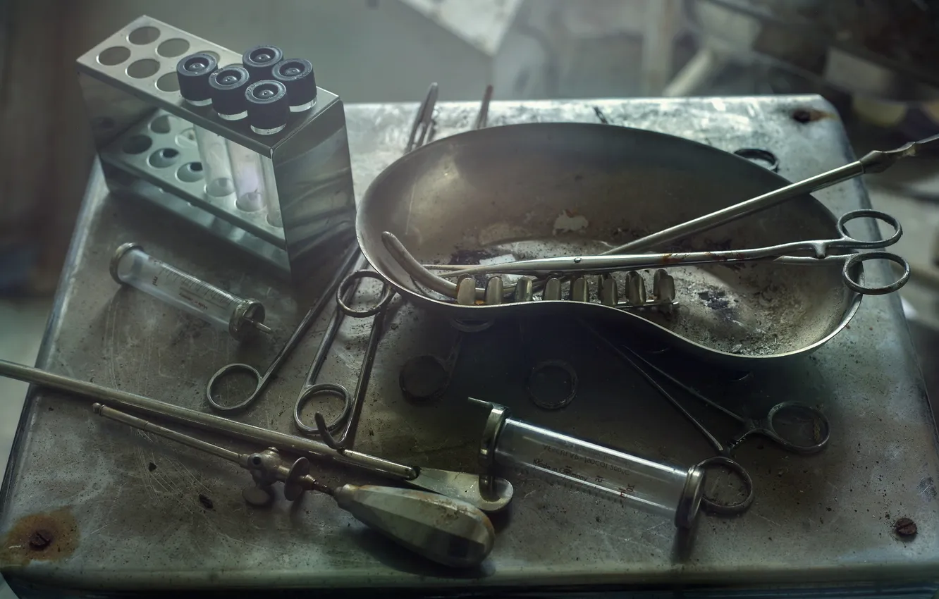 Photo wallpaper tool, prison, medicine