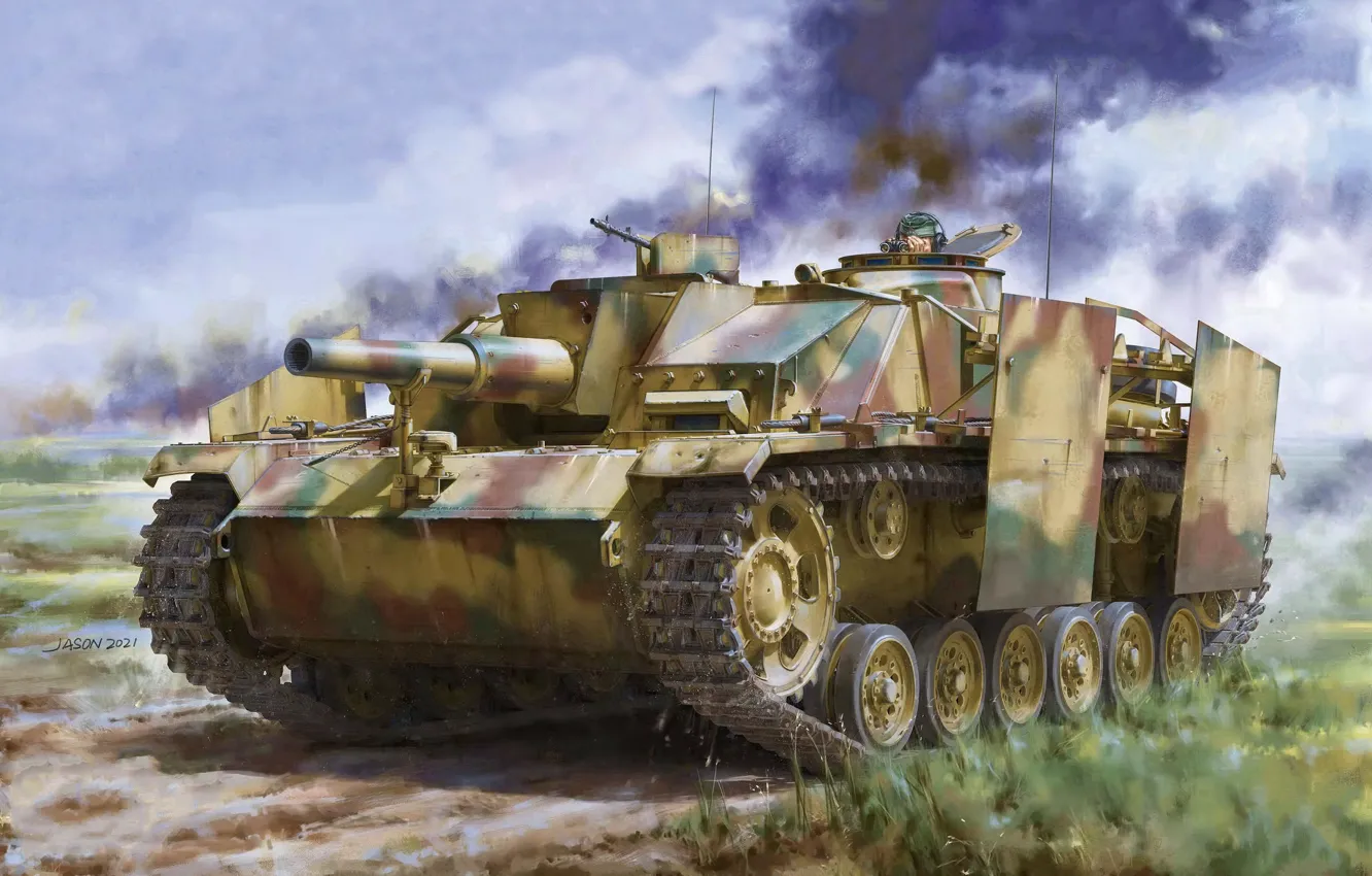 Photo wallpaper armor, StuH 42, Tank weapon, Germany, Assault gun