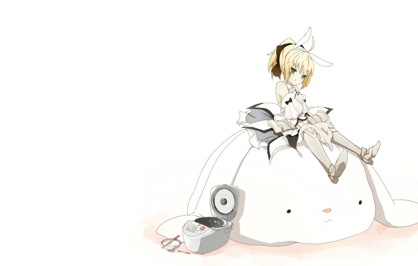 Photo wallpaper rabbit, girl, the saber, Fate stay night, Fate / Stay Night, steamer