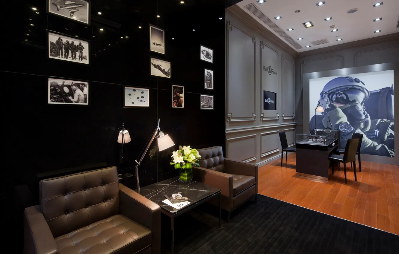 Photo wallpaper design, watch, interior, Bell&amp;Ross