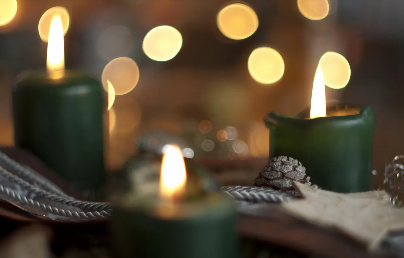 Photo wallpaper background, holiday, candles