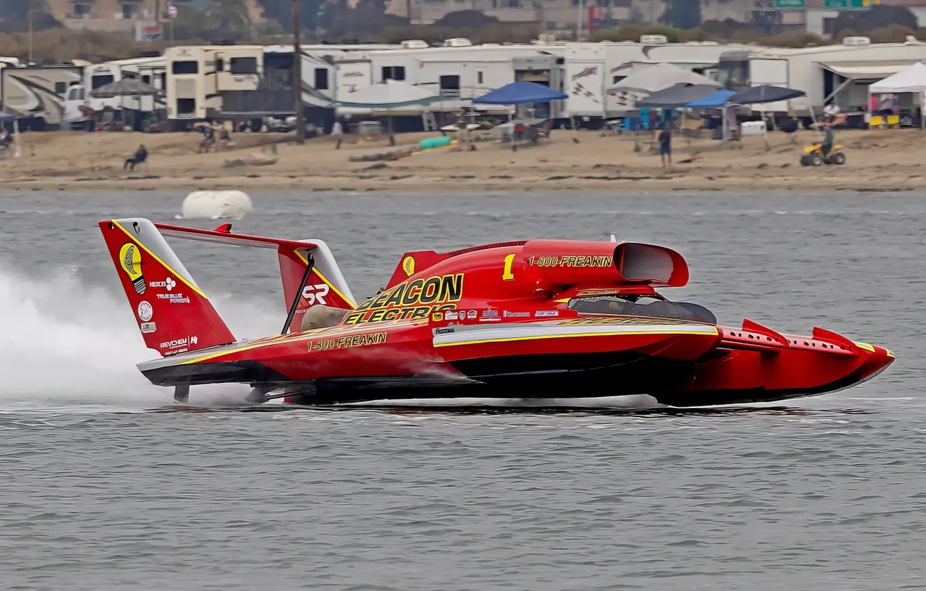 Photo wallpaper race, boat, speed