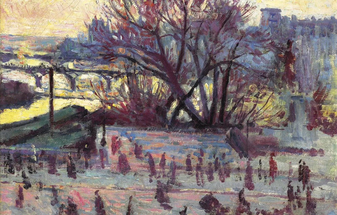 Photo wallpaper picture, the urban landscape, Maximilien Luce, Maximilien Luce, Hay. The view from the Studio of …