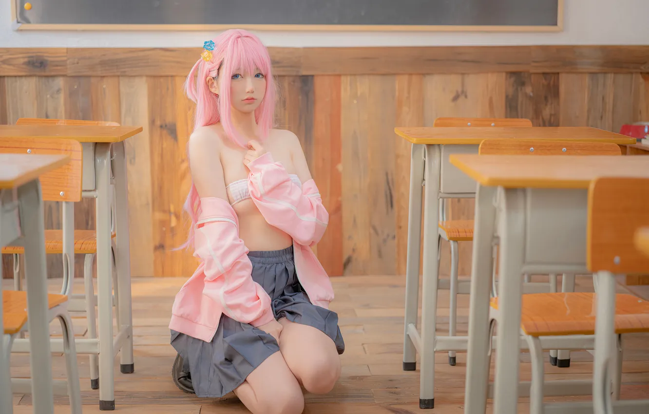 Photo wallpaper model, women, cosplay, asian, Nagisa