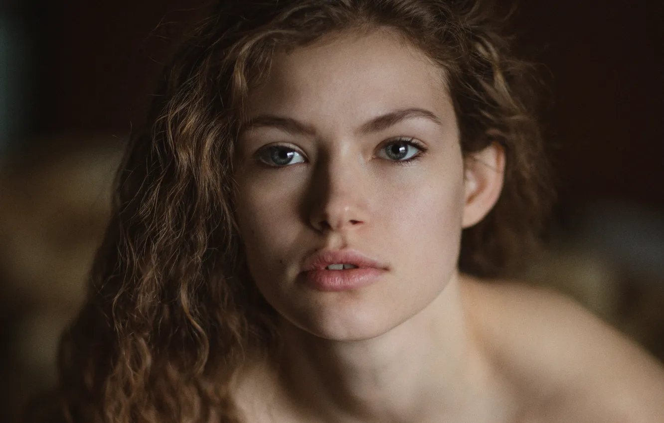 Photo wallpaper sponge, Alexa, Jesse Duke, curls curls