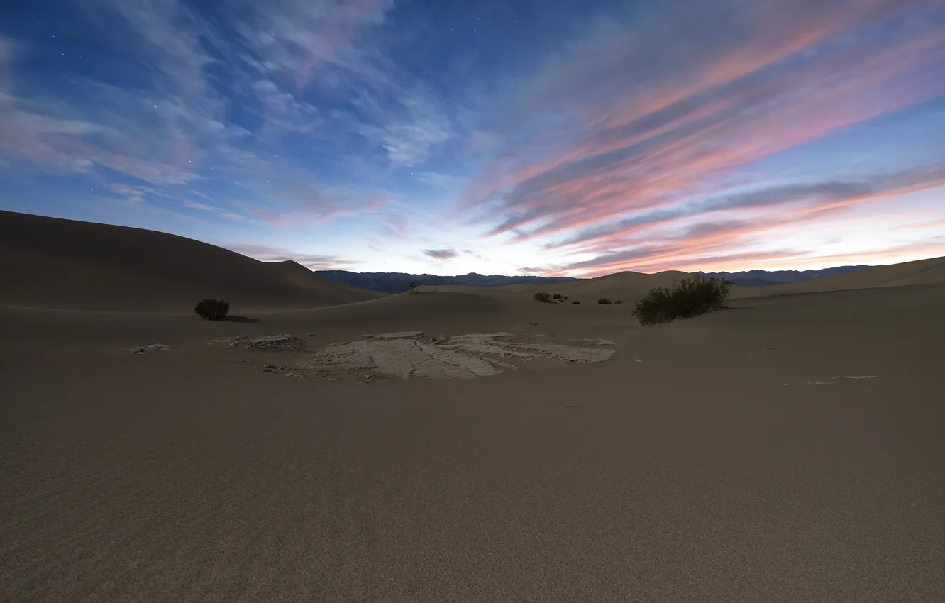 Photo wallpaper sand, sunset, nature, desert, dunes, Death Valley