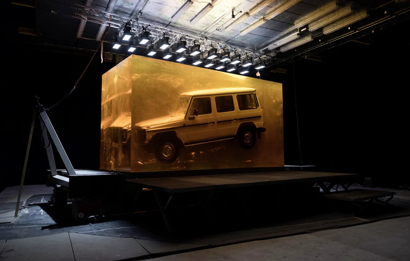 Photo wallpaper light, Mercedes-Benz, G-Class, 1979, stand, capacity, 280 GE