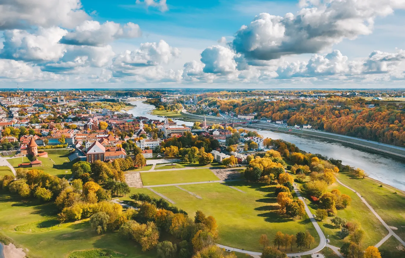 Photo wallpaper the city, Lithuania, Kaunas