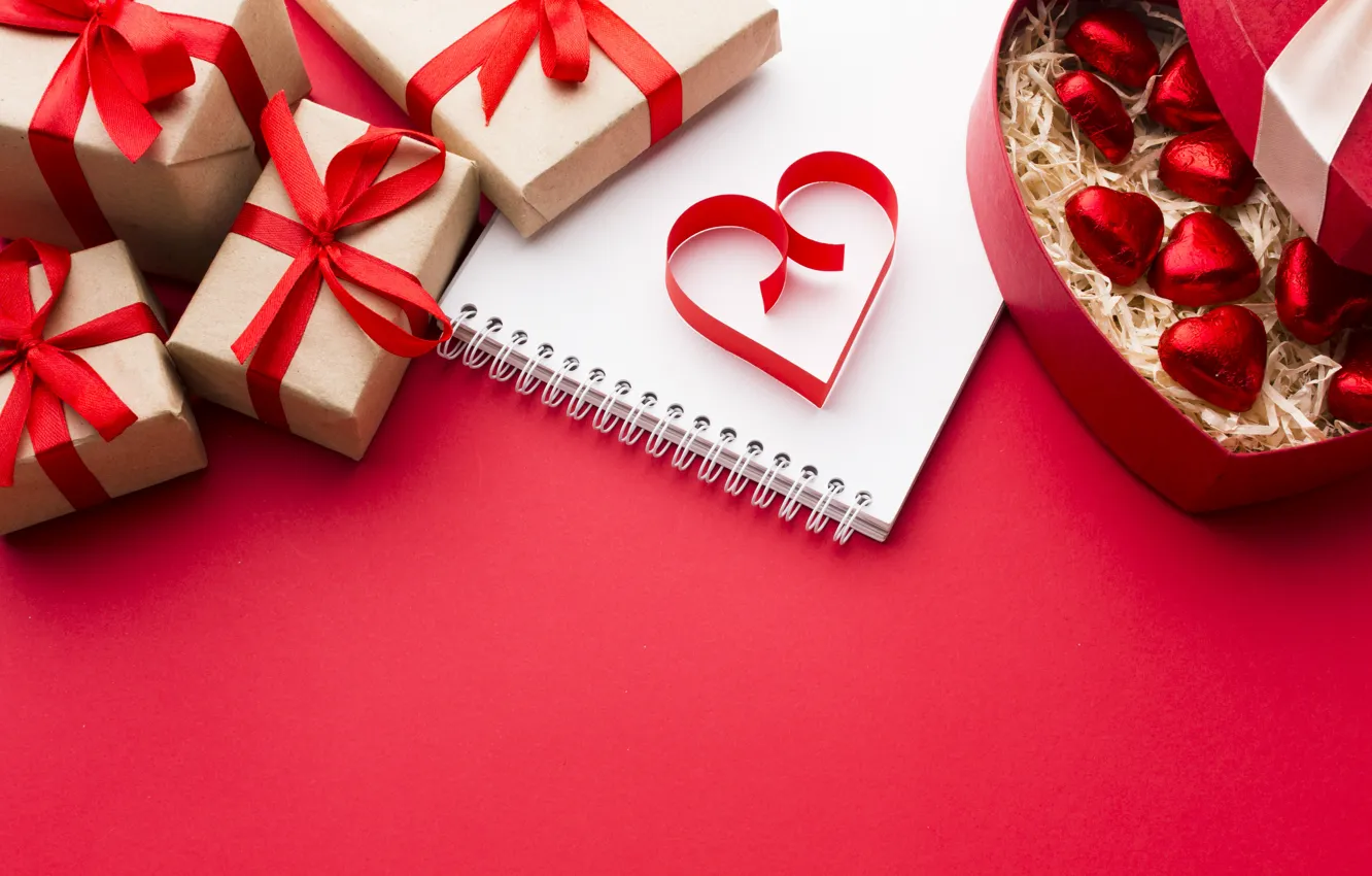 Photo wallpaper holiday, heart, hearts, Valentine's day