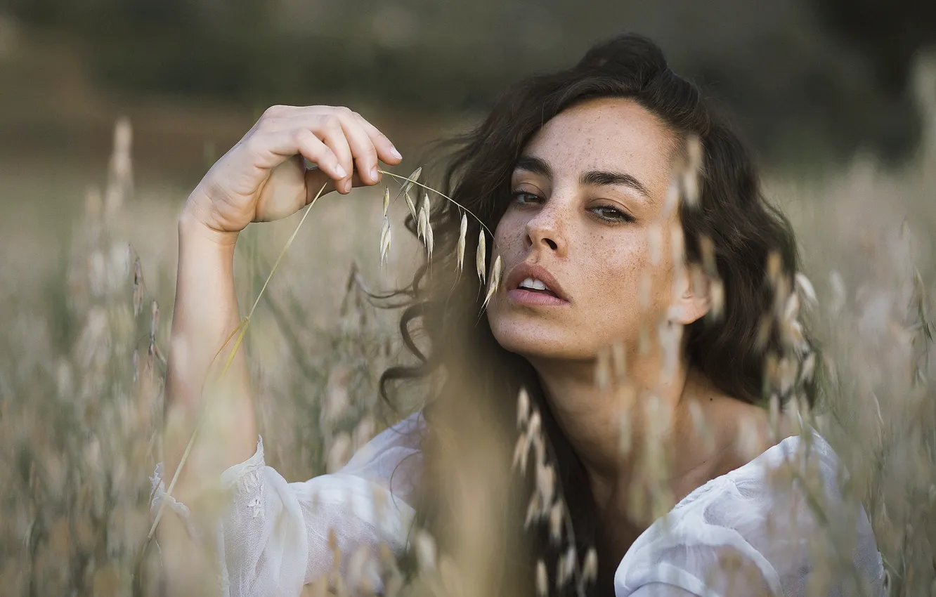 Photo wallpaper nature, girl, portrait
