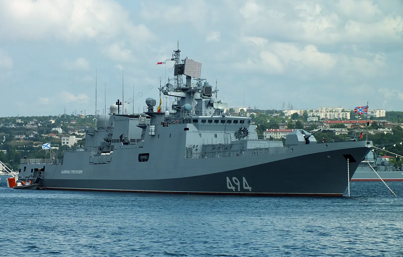 Photo wallpaper frigate, Admiral Grigorovich, patrol