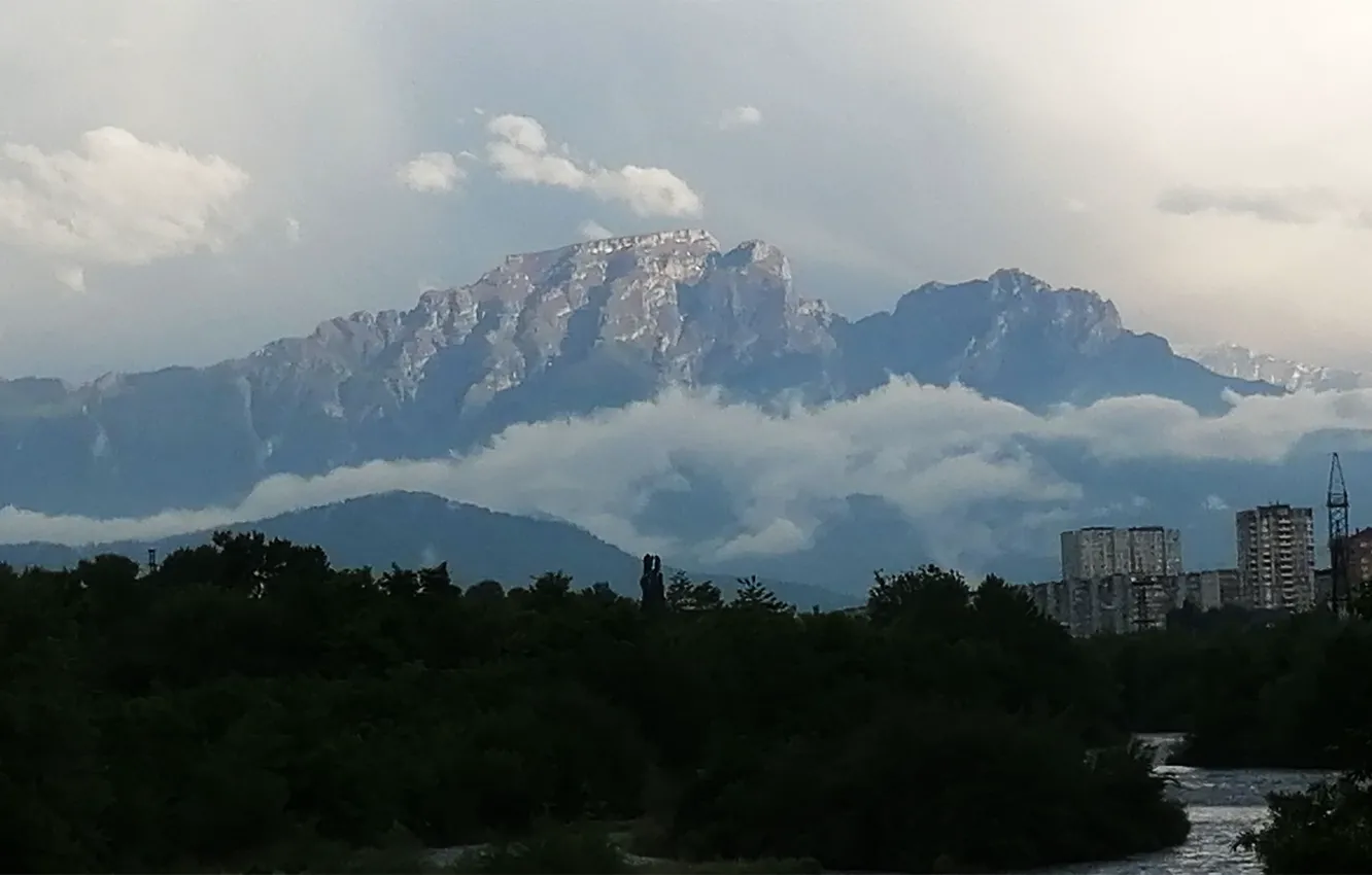 Photo wallpaper mountains, Ossetia, Vladikavkaz