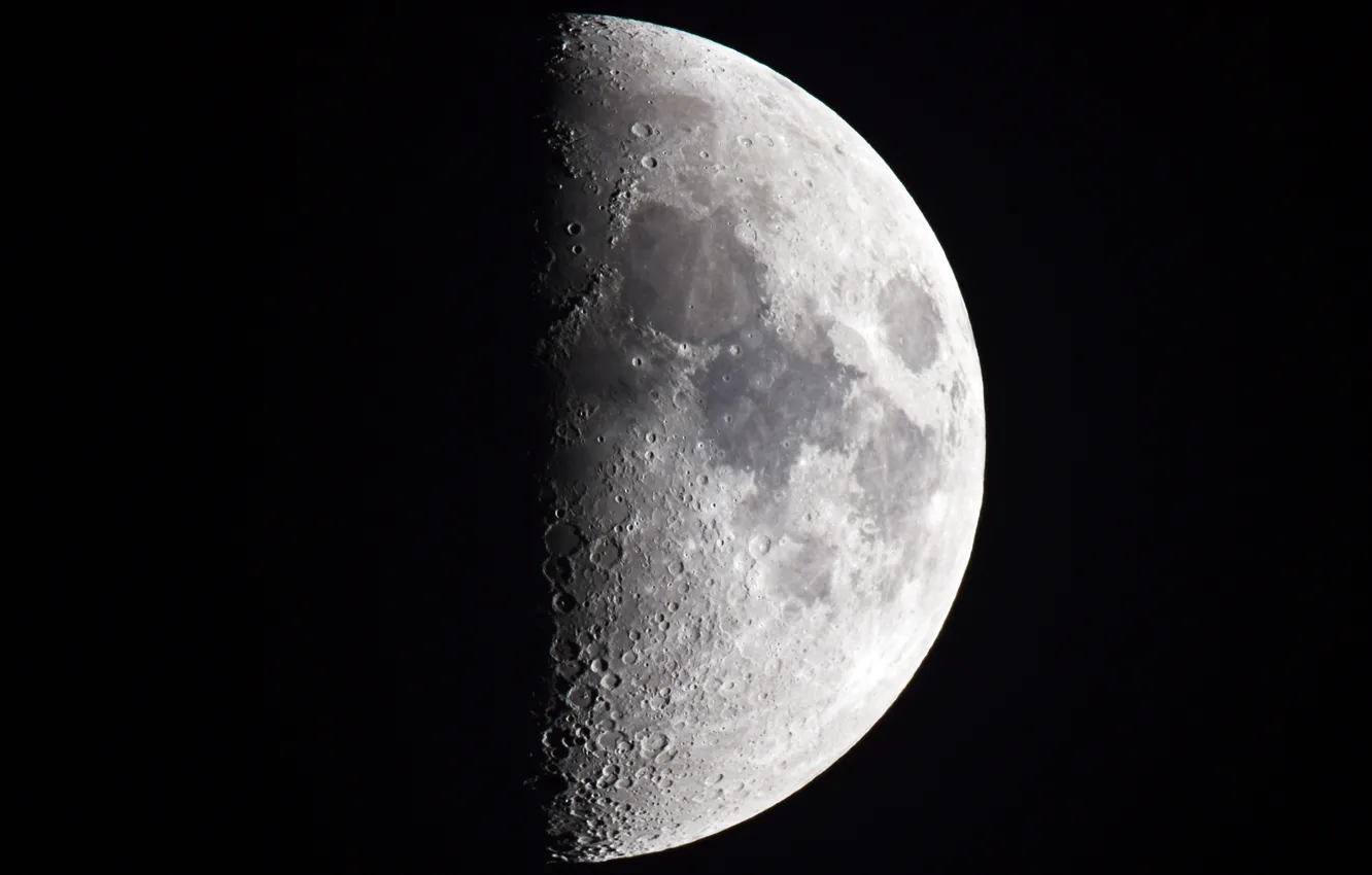 Photo wallpaper surface, the moon, satellite