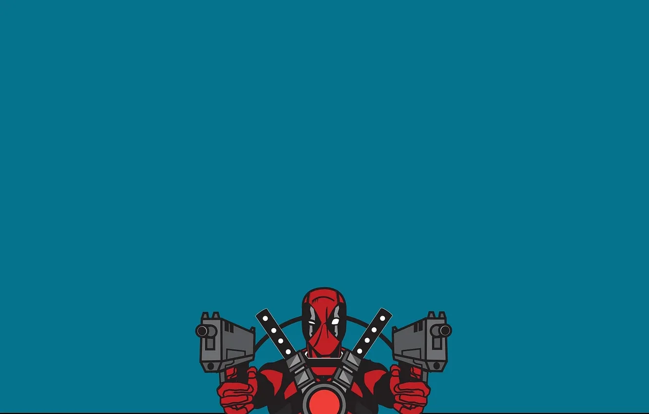 Photo wallpaper look, weapons, background, costume, Deadpool, Deadpool, Marvel Comics