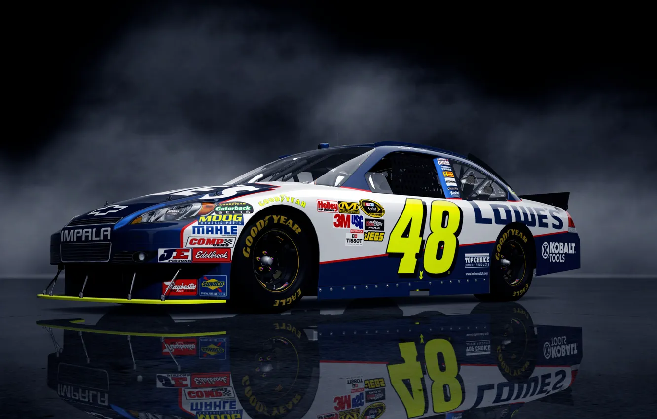 Photo wallpaper background, lights, Chevrolet, cars, NASCAR, Nascar
