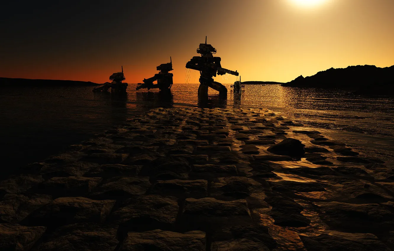 Photo wallpaper weapons, robot, SEAL Droids