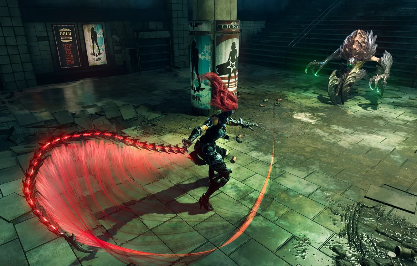 Photo wallpaper fight, Fury, apocalypse, Darksiders 3, Slasher, New weapon