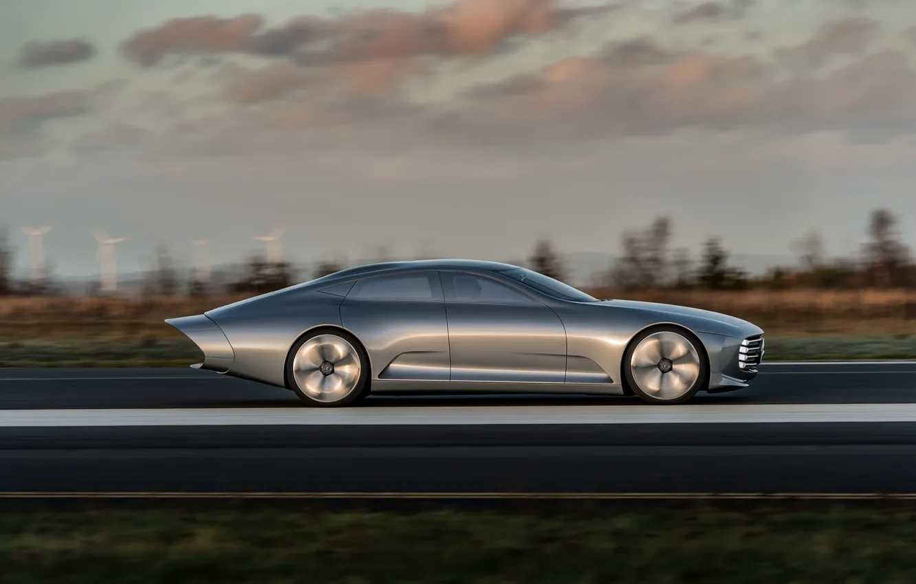 Photo wallpaper Mercedes-Benz, 2015, Intelligent Aerodynamic Automobile, Concept IAA, biodesign