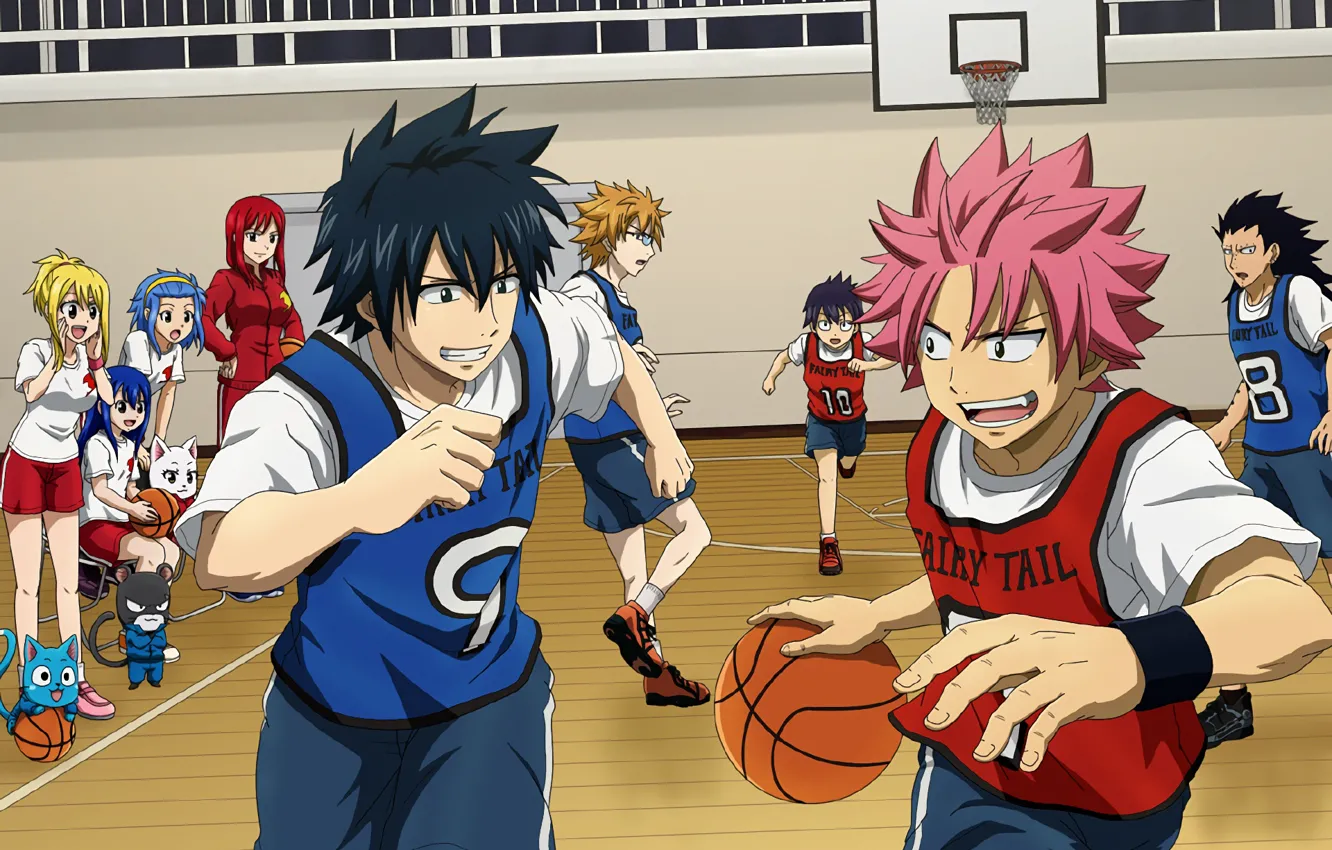 Photo wallpaper anime, art, fairy tail, grey, Natsu, Fairy tail