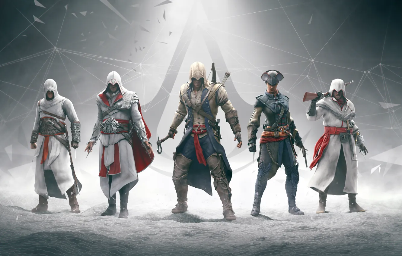 Photo wallpaper weapons, assassins creed, Altair, killer, blade, ubisoft, Ezio, Connor