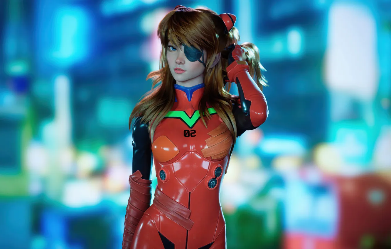 Photo wallpaper girl, asuka, Evangelion