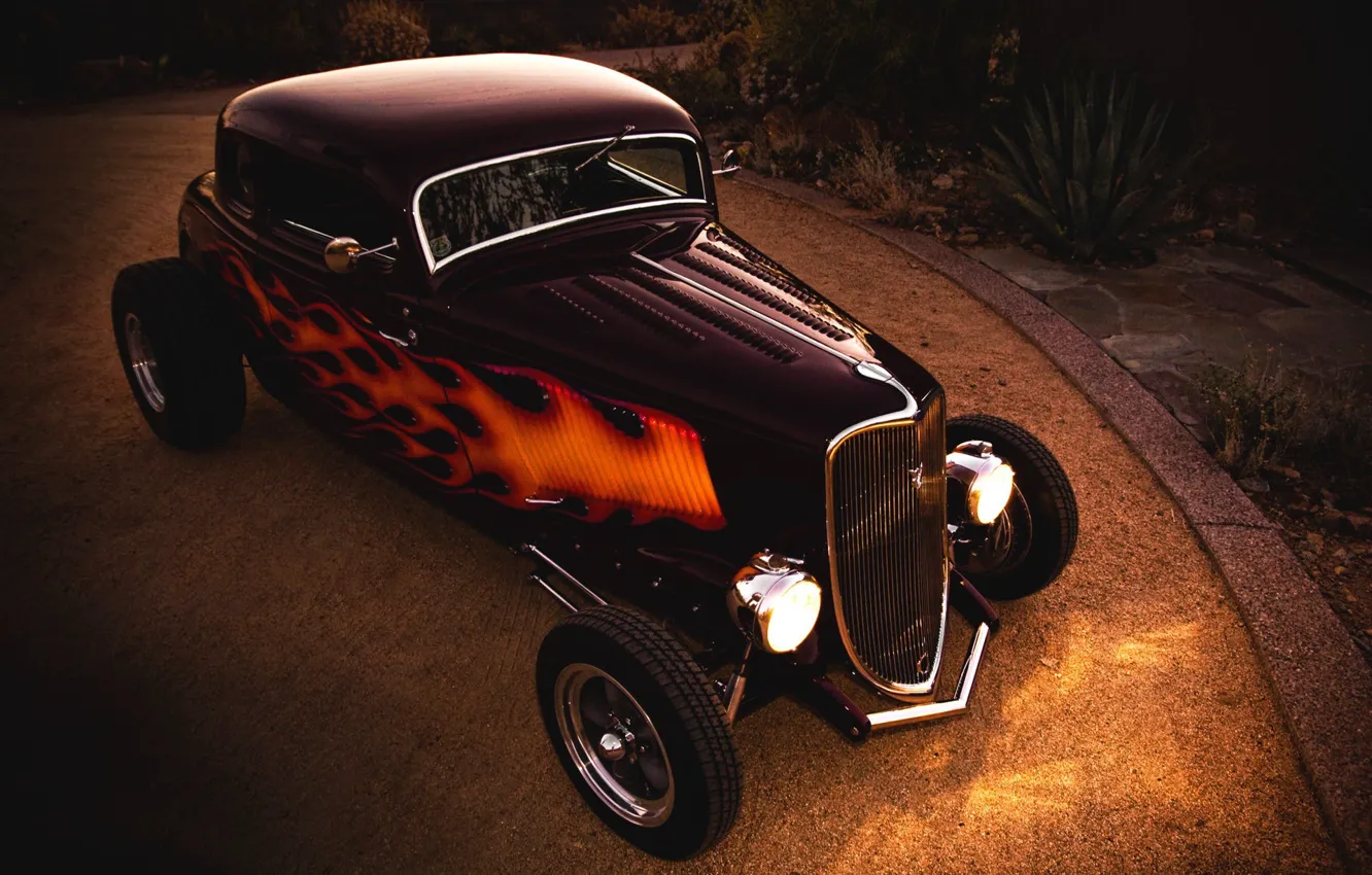 Photo wallpaper Hot-Rod, 1933, Ford Coupe