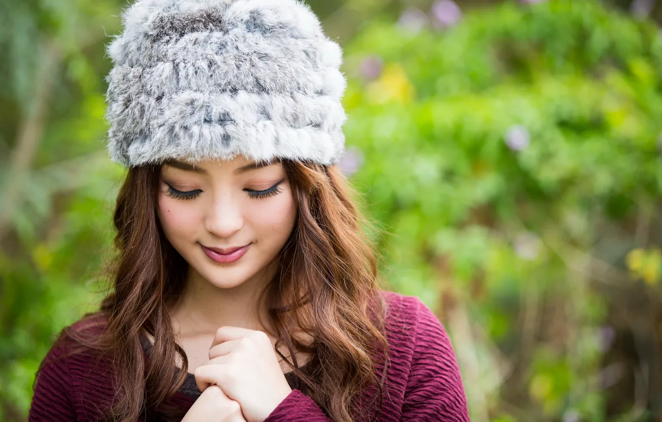 Photo wallpaper girl, Asian, Jancy Wong