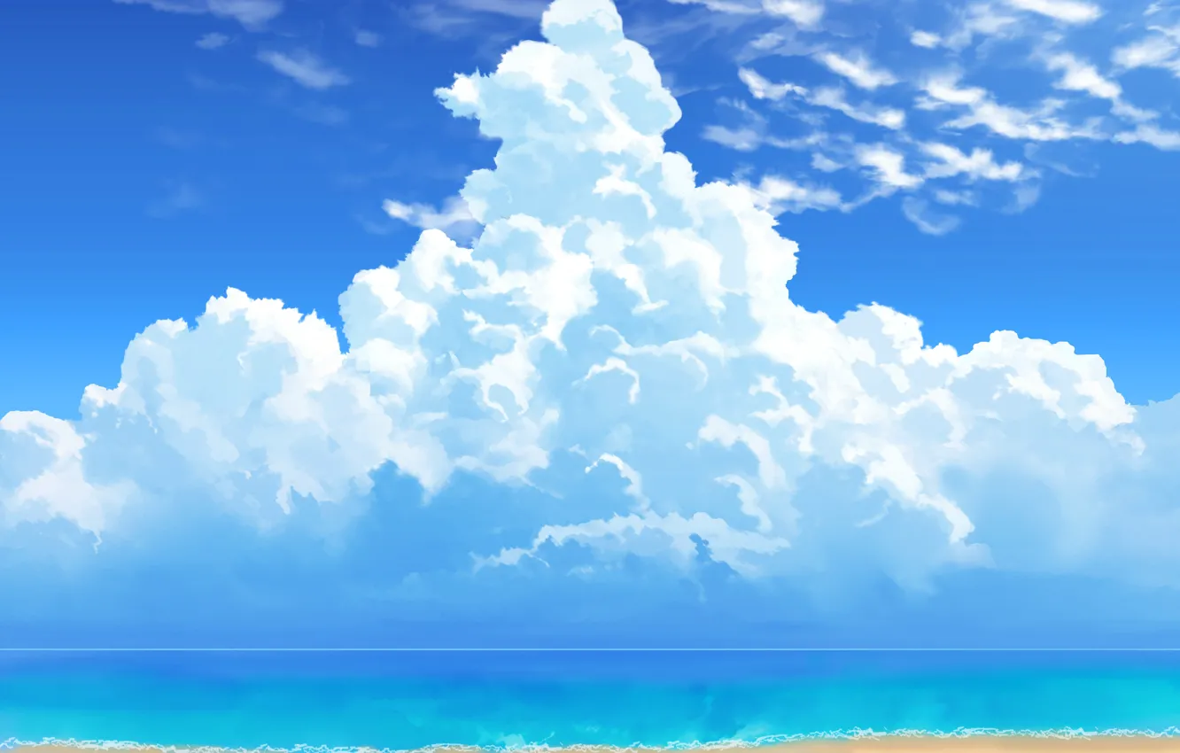 Photo wallpaper sea, summer, the sky