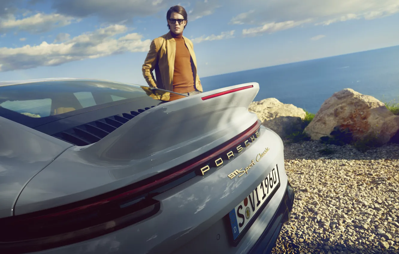 Photo wallpaper 911, Porsche, close-up, Rear, Porsche 911 Sport Classic