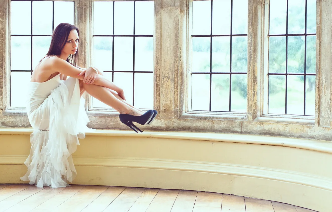 Photo wallpaper girl, pose, Nella Klimowicz