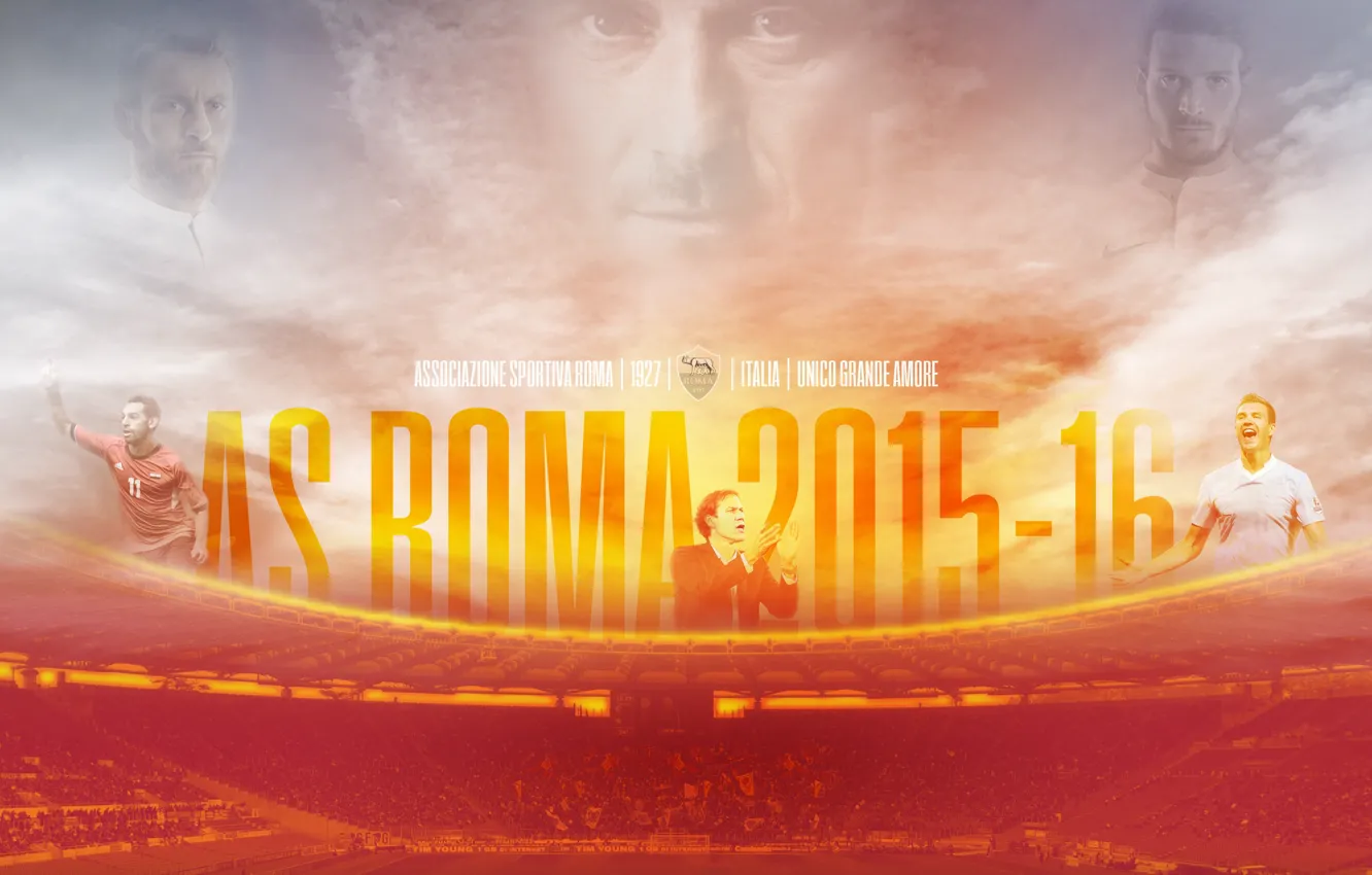 Photo wallpaper wallpaper, sport, stadium, football, AS Roma, The Olympic Stadium